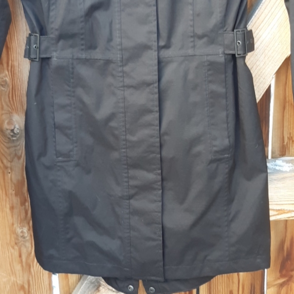 The north face hyvent black long coat sz xs - Picture 6 of 8